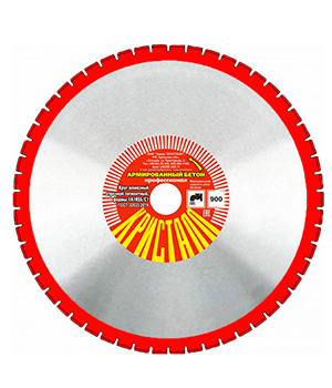 Круг алмазный сегментный по армированному бетону 1A1RSS/C1 (900х4,5х25,4) Кристалл 11901