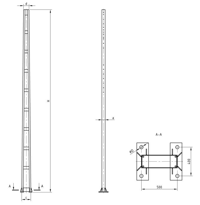Стойки опор