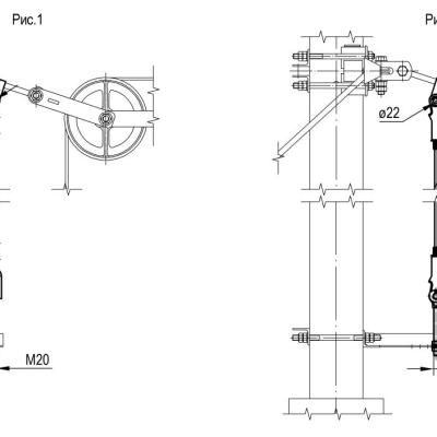 Тросовый  успокоитель грузов для полукомпенсированной подвески